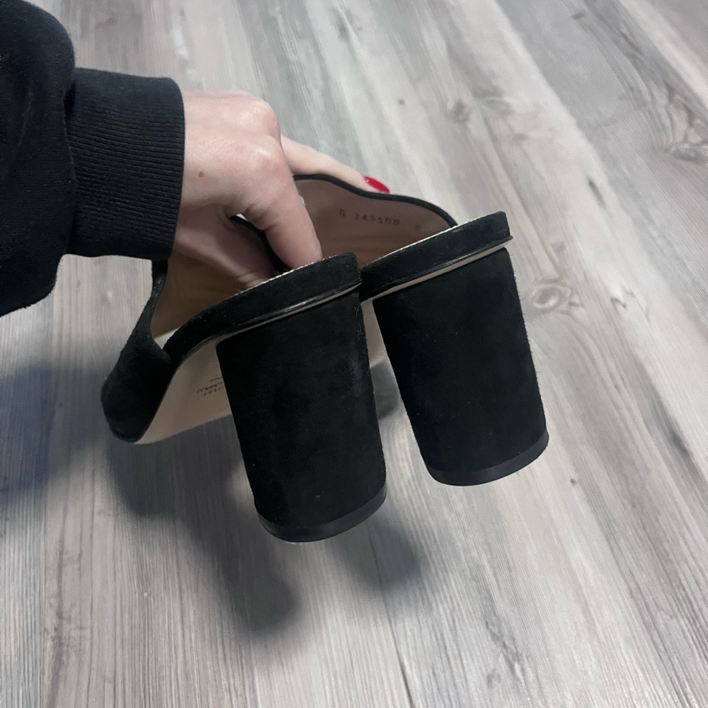 Stuart Weitzman Black Women's Heeled mule Sandals - Picture 3 of 6